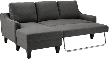 JERICO Gray 84" Wide Sectional Sleeper