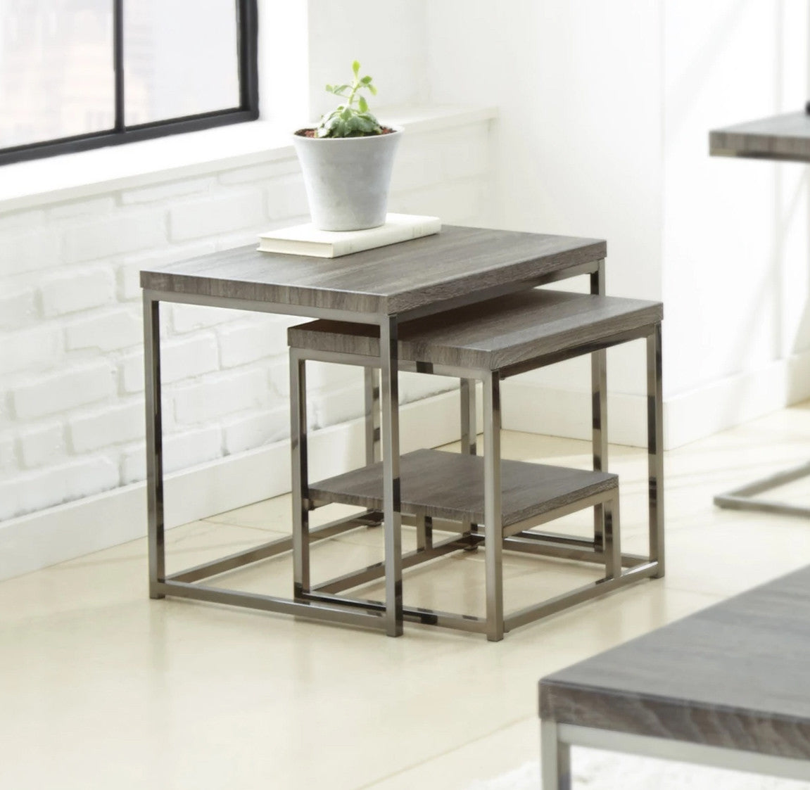 Modani Gray Nesting Table