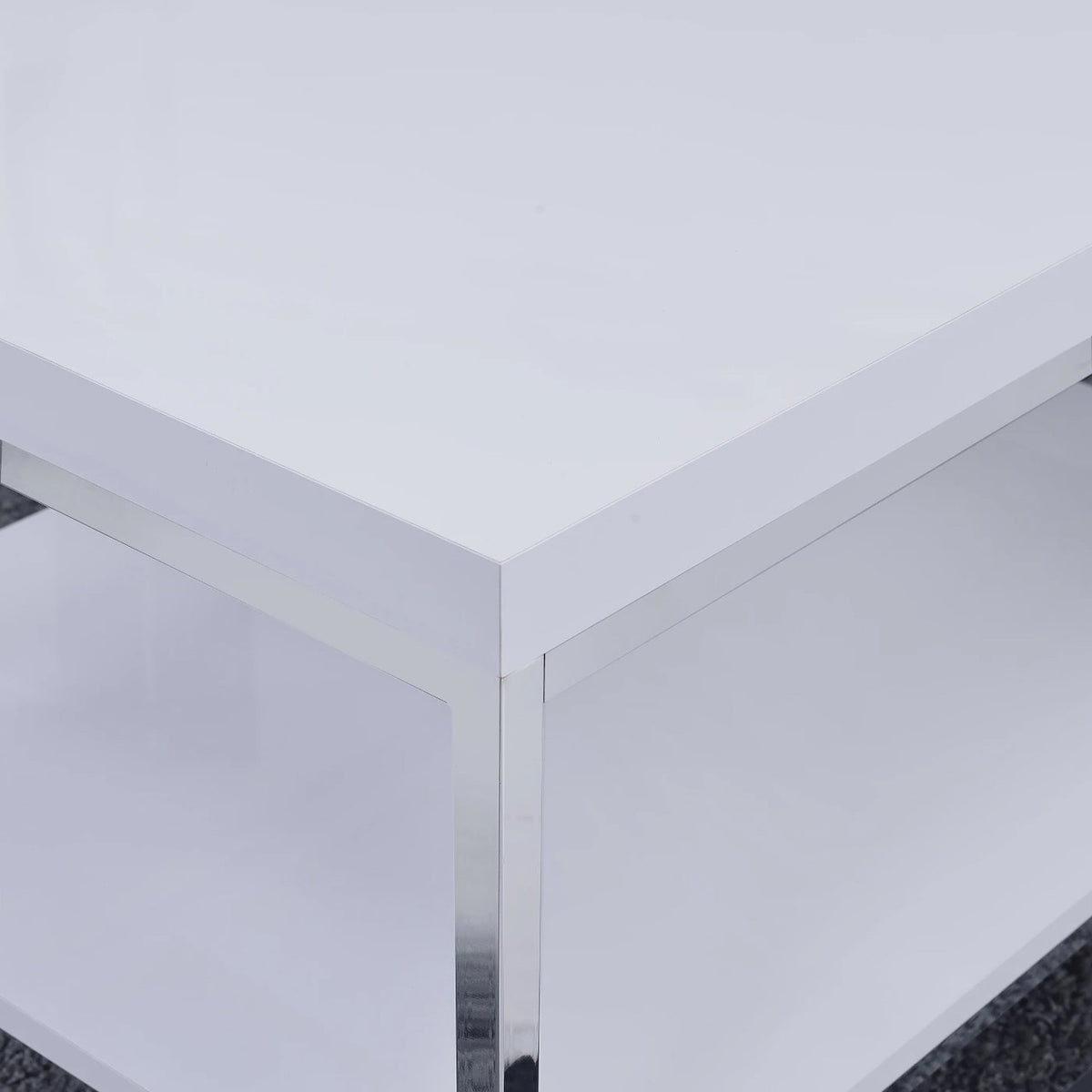 MODANI White 47" Wide x 24" Depth Coffee Table