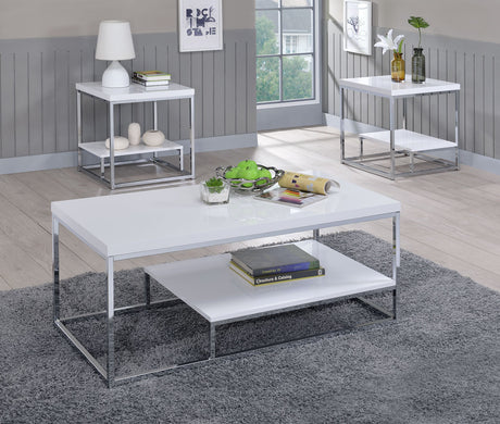 MODANI White 3 Piece Table Set