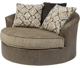 MODESTO 58" Wide Oversized Swivel Chair