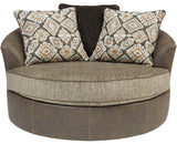 MODESTO 58" Wide Oversized Swivel Chair