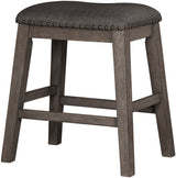 MOENNE Gray 60" Wide 5 Piece Stool Counter Height Set