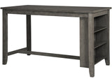 MOENNE Gray 60" Wide Counter Table