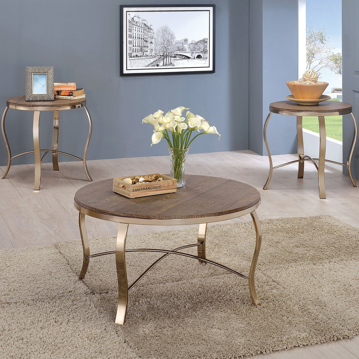 MORITZA 3 Piece Table Set