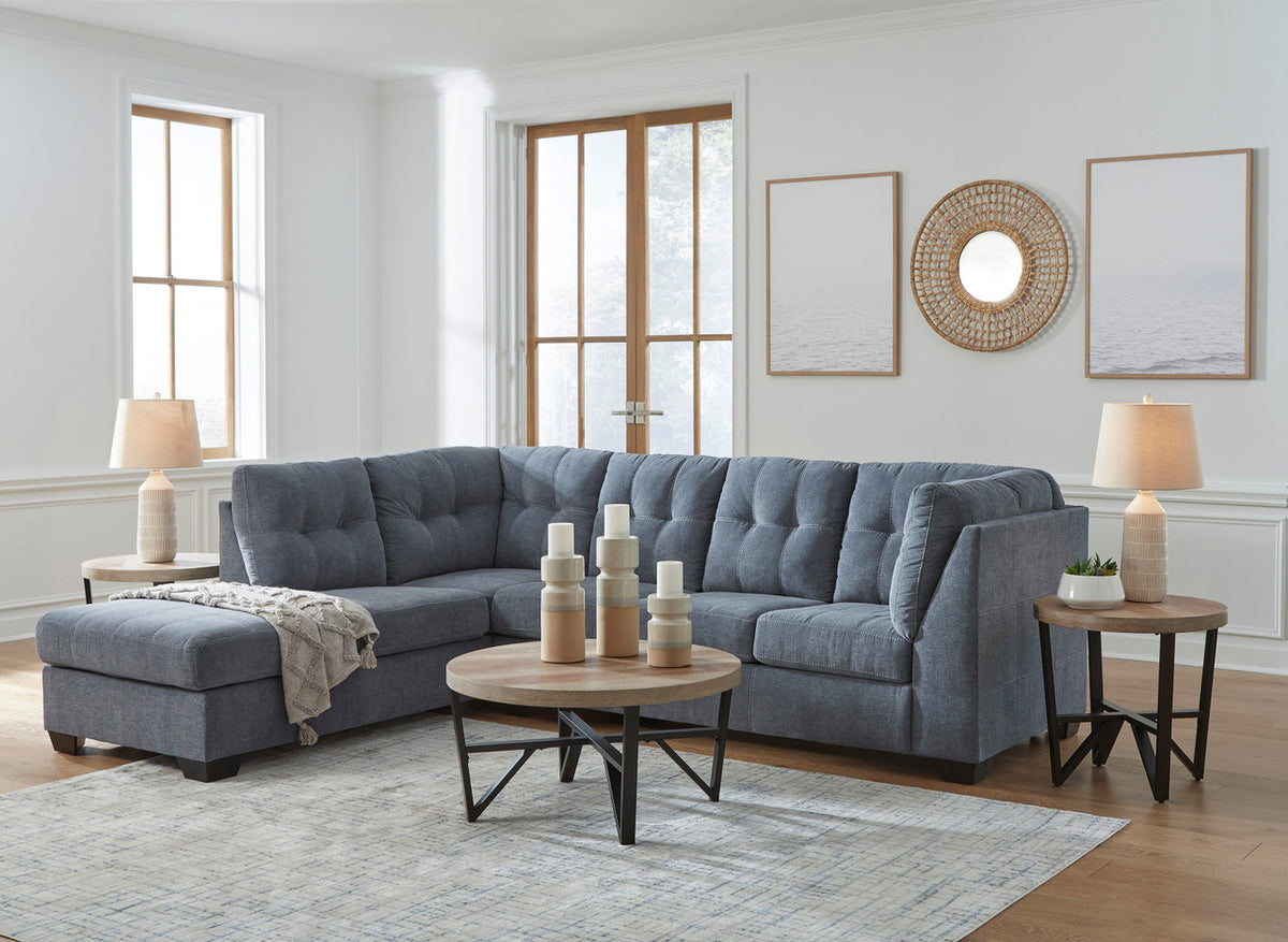 NANDRI Blue 115" x 91" Sectional