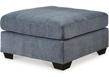 NANDRI Blue 36" Wide Ottoman