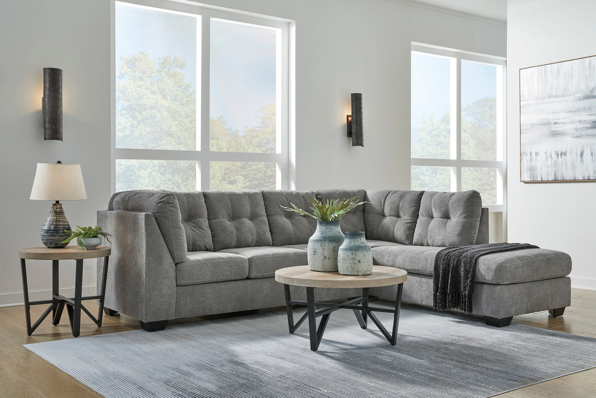 NANDRI Gray 115" x 91" Sectional