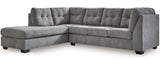 NANDRI Gray 115" x 91" Sectional