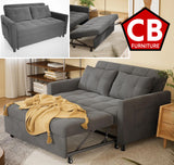 NAXOS Gray 52" Wide Sofa Sleeper
