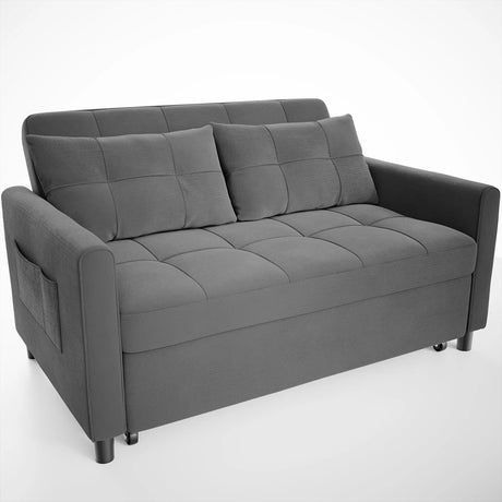 NAXOS Gray 52" Wide Sofa Sleeper