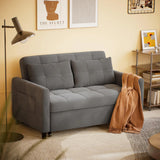 NAXOS Gray 52" Wide Sofa Sleeper