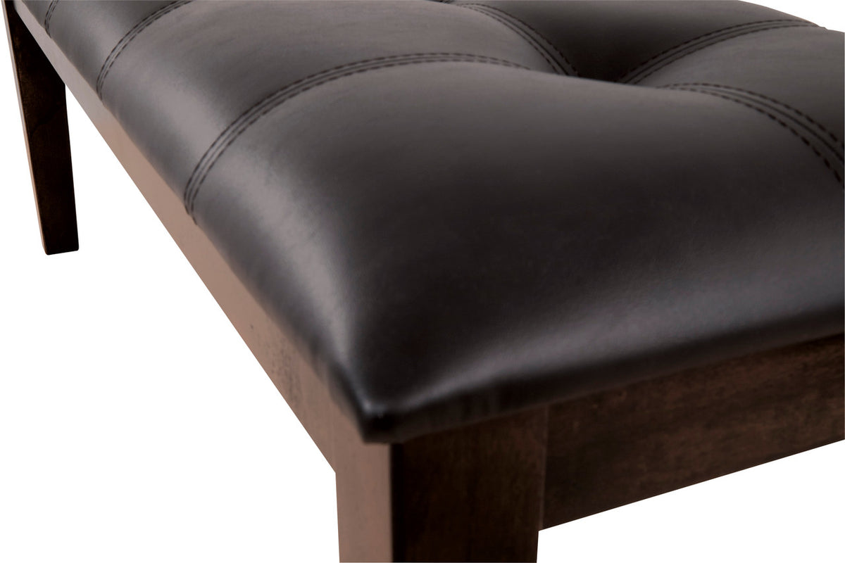 NELA Dark Brown 50" Wide Dining Bench