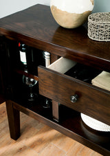 NELA Dark Brown 56" Wide Server