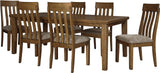 NELA Light Brown 7 Piece Dining Set