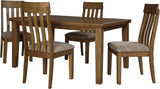 NELA Light Brown 5 Piece Dining Set