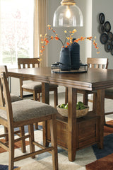 NELA Light Brown 5 Piece Counter Height Set