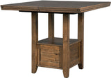 NELA Light Brown 5 Piece Counter Height Set