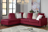 NELLIE Red 105" Wide Reversible Sectional (RTA)
