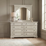 NEWHAVEN White 66" x 79" Height Dresser & Mirror