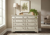 NEWHAVEN White 66" Wide x 38" Height Dresser