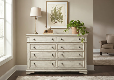 NEWHAVEN White 66" Wide x 38" Height Dresser