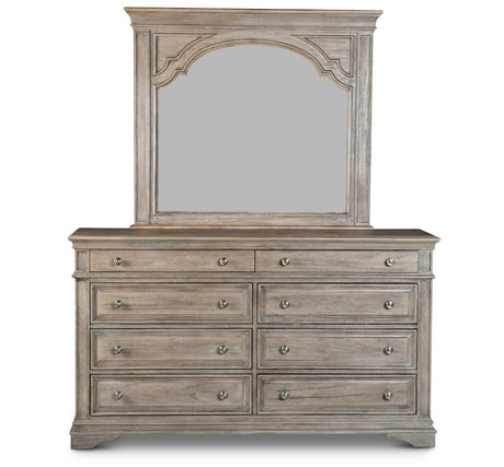 NEWHAVEN Driftwood 66" x 79" Height Dresser & Mirror