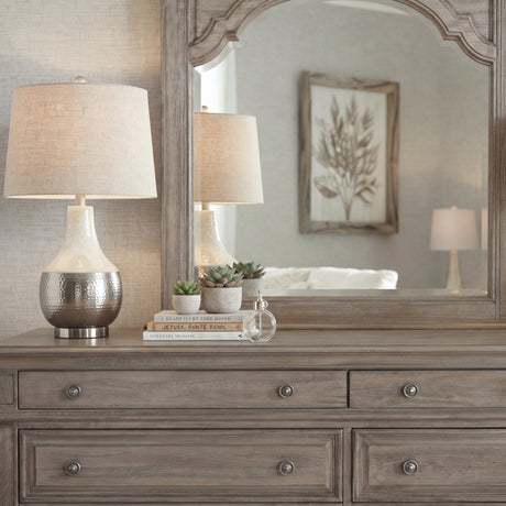 NEWHAVEN Driftwood 66" x 79" Height Dresser & Mirror