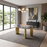 NEWPORT Sintered Stone 78" Wide x 44" Depth Luxury Dining Table