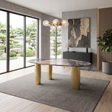 NEWPORT Sintered Stone 78" Wide x 44" Depth Luxury Dining Table
