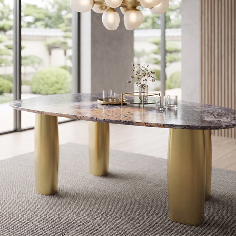 NEWPORT Sintered Stone 78" Wide x 44" Depth Luxury Dining Table