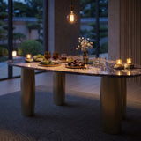 NEWPORT Sintered Stone 78" Wide x 44" Depth Luxury Dining Table