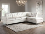 NEYMAR White 109" x 80" Sectional