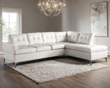 NEYMAR White 109" x 80" Sectional