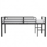NIKOLAI Black 35" Height Twin Loft Bed