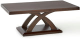 NILSA Brown 48" x 28" Coffee Table