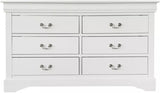 NIMES White 58.3" Wide Dresser