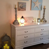NIMES White 58.3" Wide Dresser