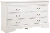 NIMES White 58.3" Wide Dresser