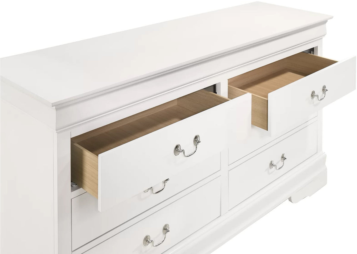 NIMES White 58.3" Wide Dresser