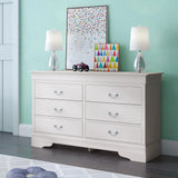 NIMES White 58.3" Wide Dresser