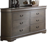 NIMES Aged Gray 58.3" Wide Dresser