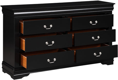NIMES Black 58.3" Wide Dresser