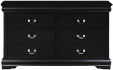 NIMES Black 58.3" Wide Dresser