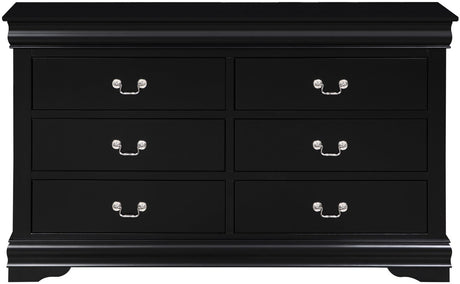 NIMES Black 58.3" Wide Dresser