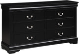 NIMES Black 58.3" Wide Dresser