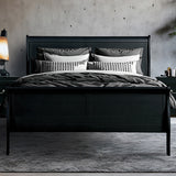 NIMES Black 47" Height Sleigh Bed
