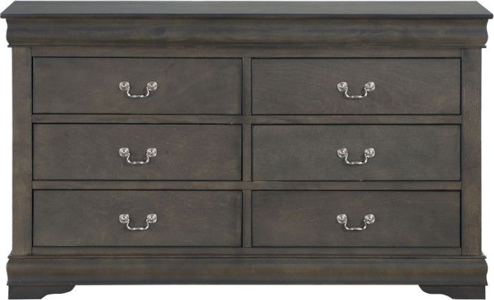 NIMES Dark Gray 58.3" Wide Dresser