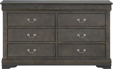 NIMES Dark Gray 58.3" Wide Dresser