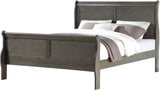 NIMES Dark Gray 47"H Sleigh Bed